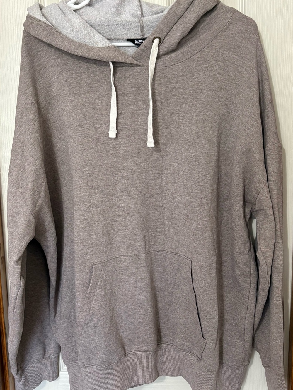 Buffalo David Bitton Men's Taupe Hoodie Sweatshirt XL